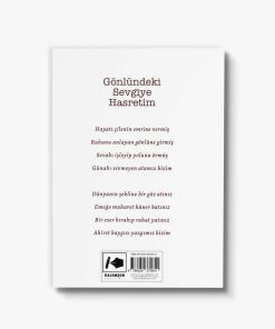 şiir kitabı Gönlündeki Sevgiye Hasretim